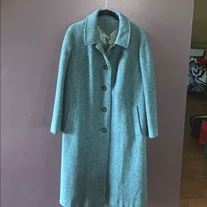 Harris Tweed Vintage Wool Coat 12-14 EXCELLENT